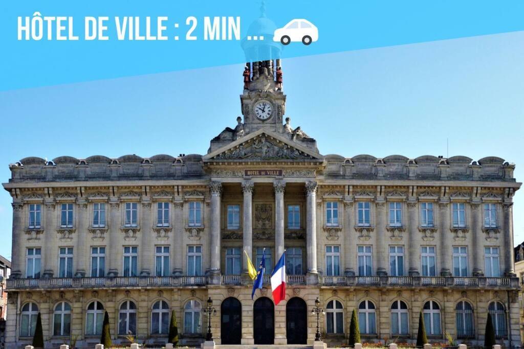 Cosy - Centre Ville - Parking Cambrai Bagian luar foto